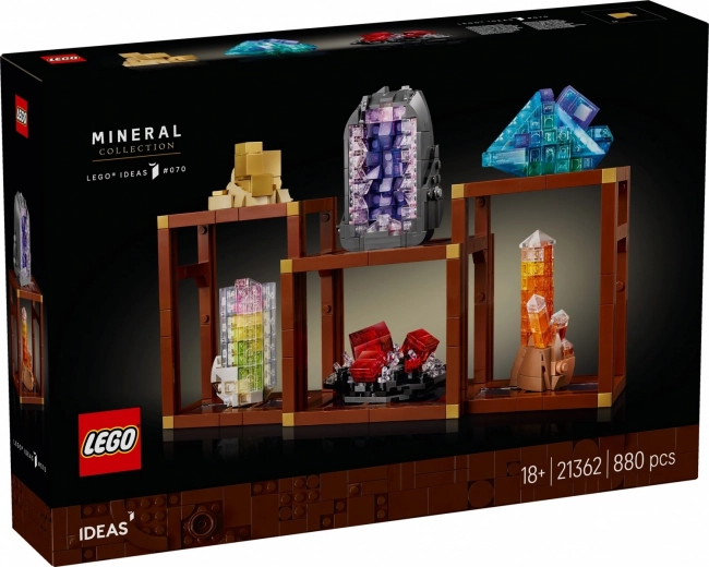 LEGO Ideas kolekcia minerálov