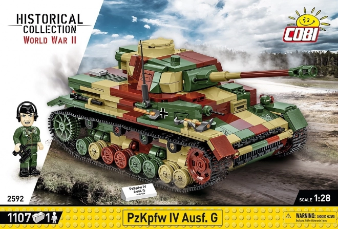 Tank Panzer IV z druhej svetovej vojny - stavebnica 1107 dielikov