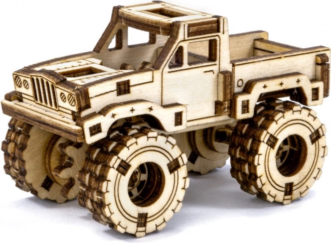 Drevené 3D Puzzle - Monster Truck Model