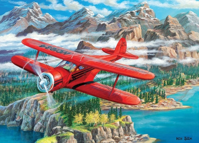 Puzzle Lietadlo Beechcraft Staggerwing 500 Dielikov