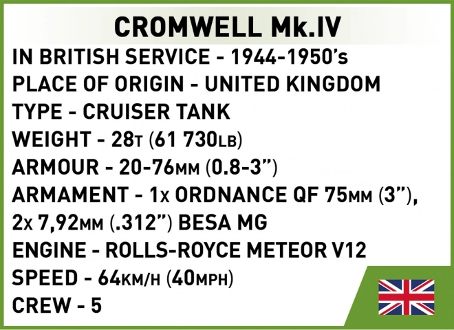 Historická kolekcia tank Cromwell Mk. IV