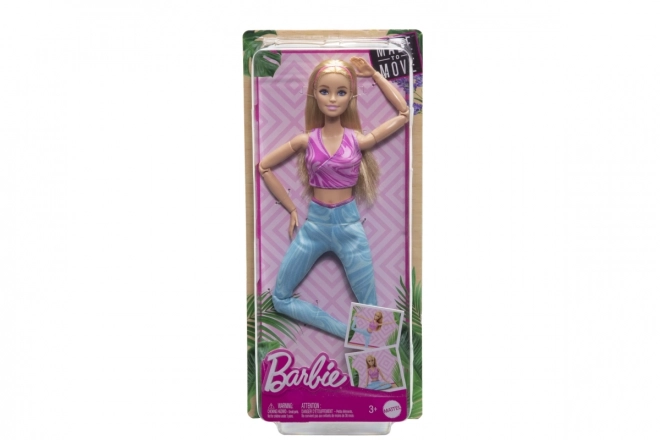 Barbie v pohybe - Blondínka s modrými legínami