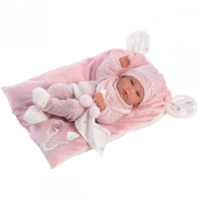 Llorens 73860 NEW BORN BABY - realistická bábika s celovinylovým telíčkom - 40 cm