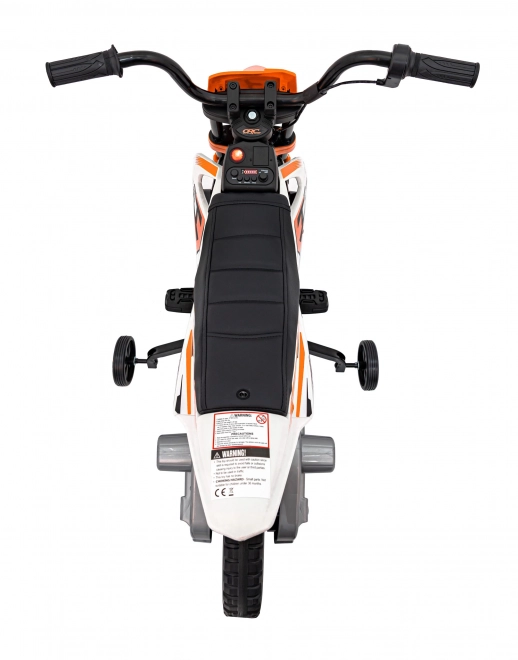 Detská jazda na motorke PANTONE 361C Oranžová s EVA kolesami a audio panelom
