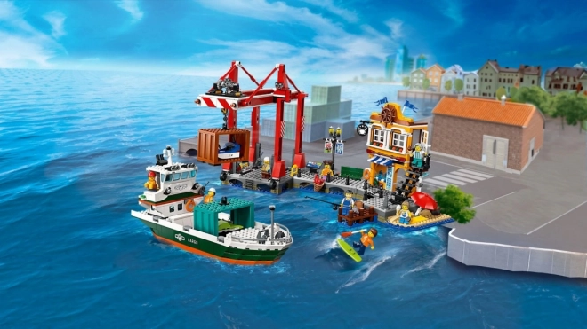 Lego City Prístav s nákladnou loďou