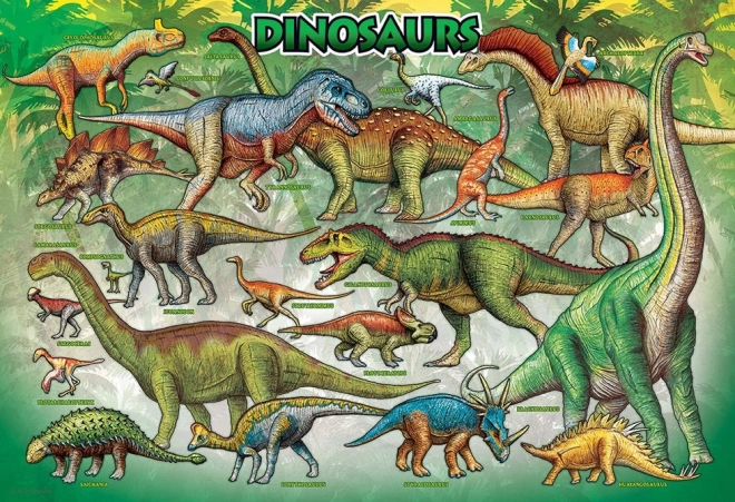 Puzzle v boxe Dinosaurov 100 dielikov