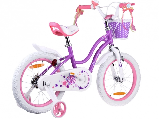 Dievčenský bicykel Royal Baby Star Girl modrý 14 palcov