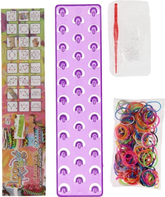 Loom sada s 200 farebnými gumičkami
