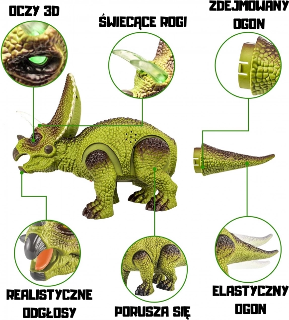 Woopie Diaľkovo Ovládaný RC Robot Triceratops