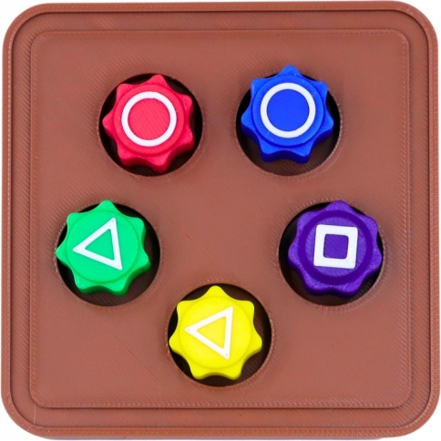 Herné kocky Gonggi inšpirované Squid Game