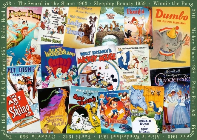 Puzzle Disney: Vintage plakáty