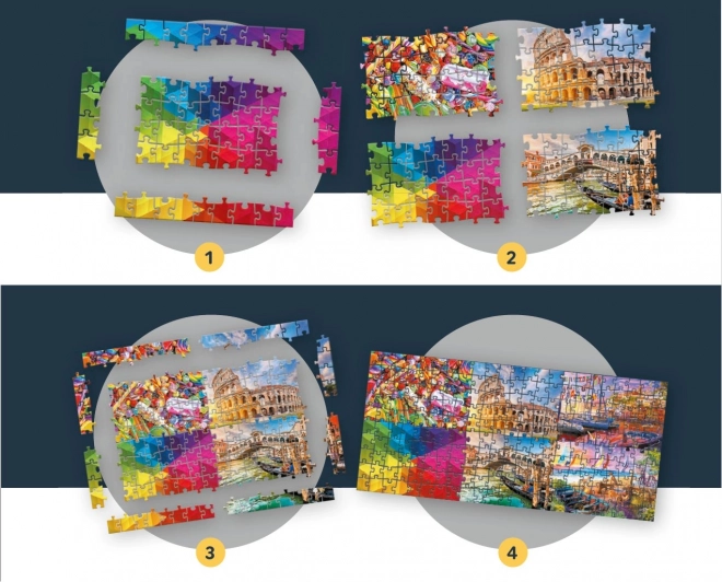 Puzzle Wanderlust: Rajská pláž na Bora-Bora 1000 dielikov