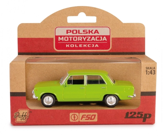 Klasický automobil Fiat 125p zelený