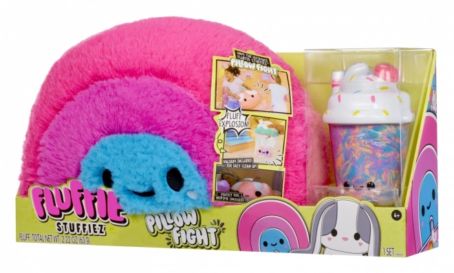 Vankúš Fluffie Stuffiez Pillow Fight dúha