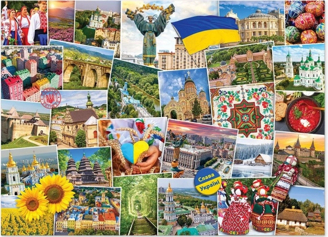 Puzzle EUROGRAPHICS Ukrajina 1000 dielikov