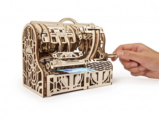 Ugears 3D Drevené Mechanické Puzzle - Pokladňa