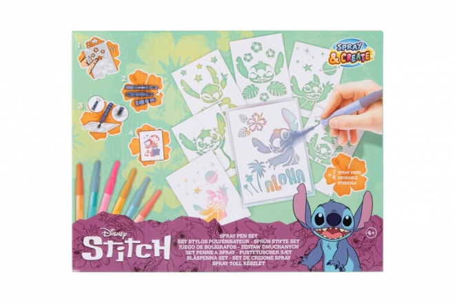 Veľká kreatívna súprava maľovania s fúkacími fixkami Stitch