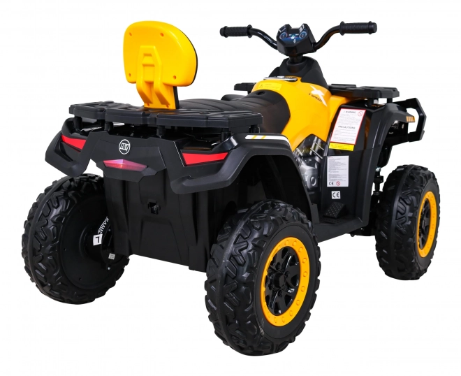 Štvorkolka XT-Speed pre deti žltá + 4x4 + EVA + pomalý štart + rádio MP3 + LED dióda