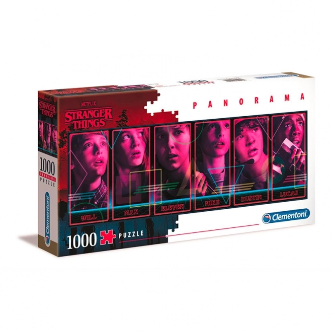 Clementoni panoramatické puzzle Stranger Things 1000 dielikov