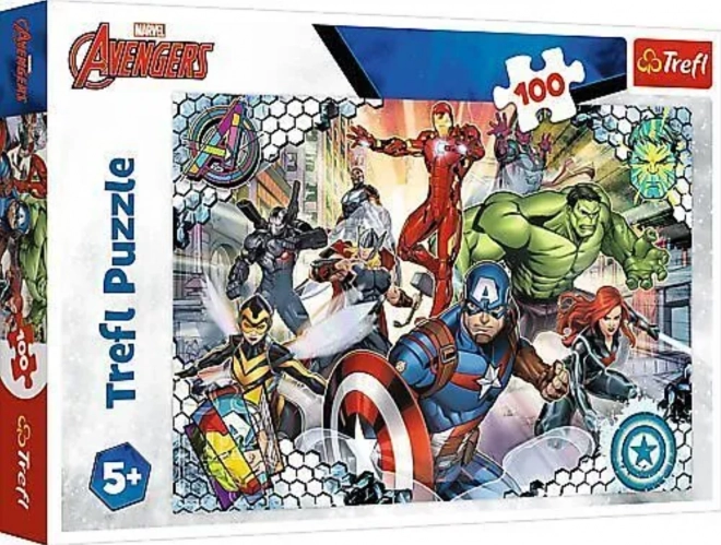 Puzzle Slávni Avengers 100 dielikov