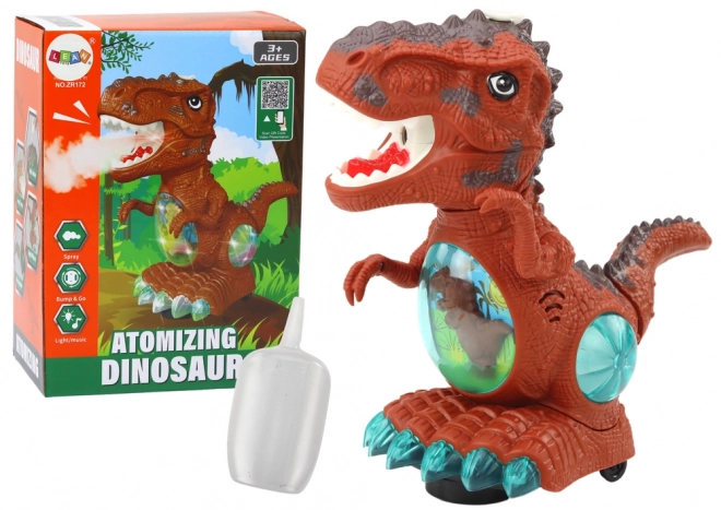 Tančiaci dinosaurus s prekážkovým senzorom, svetlami a zvukmi