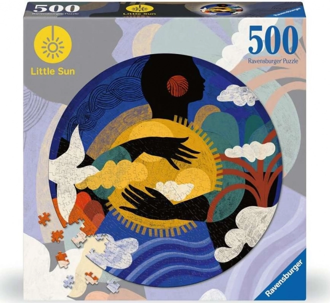 Ravensburger kruhové puzzle Malé Slnko: Správny pocit 500 dielikov