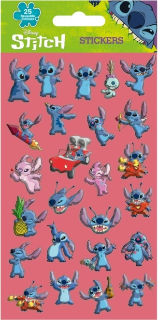 3D nálepky Lilo a Stitch