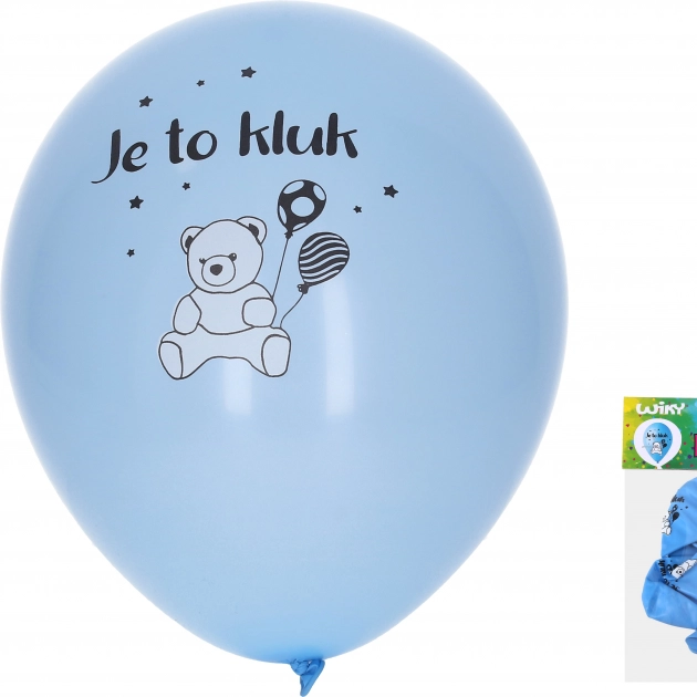 Nafukovacie balóniky 30 cm – Je to chlapec (sada 5 ks)