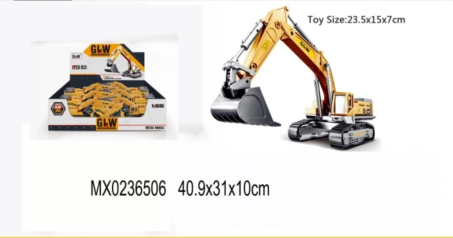 Kovový model bagra 1:55
