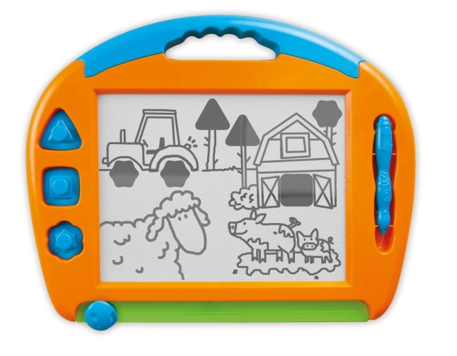3 magnetické pečiatky a stylus na šnúrke