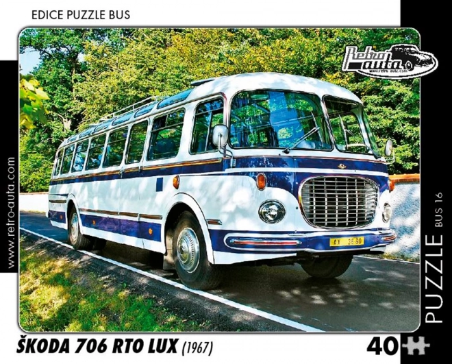 Puzzle Retro Autobus Škoda 706 RTO Lux