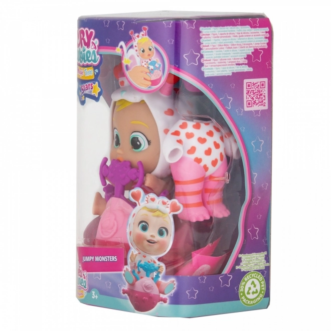 Bábika Cry Babies Hvězdne Jumpy Monsters Momo