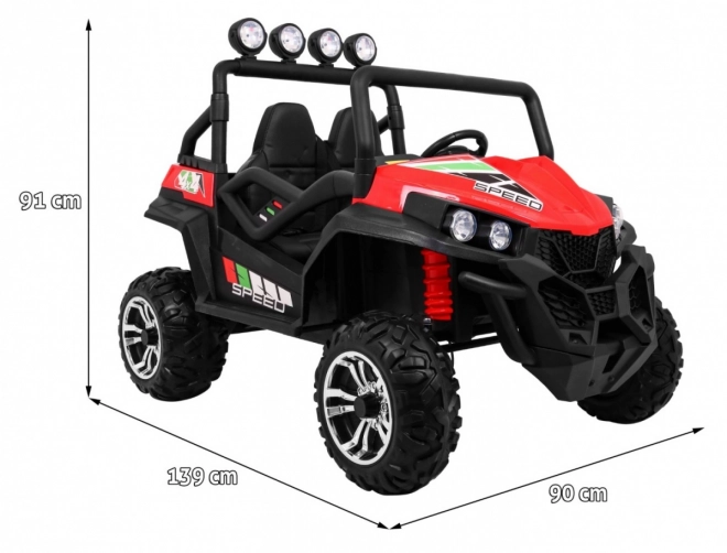 Detské elektrické auto 4x4 s čalúnením, MP3 a svetelnými efektmi