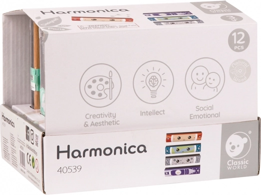 Drevená harmonika Classic World pre deti