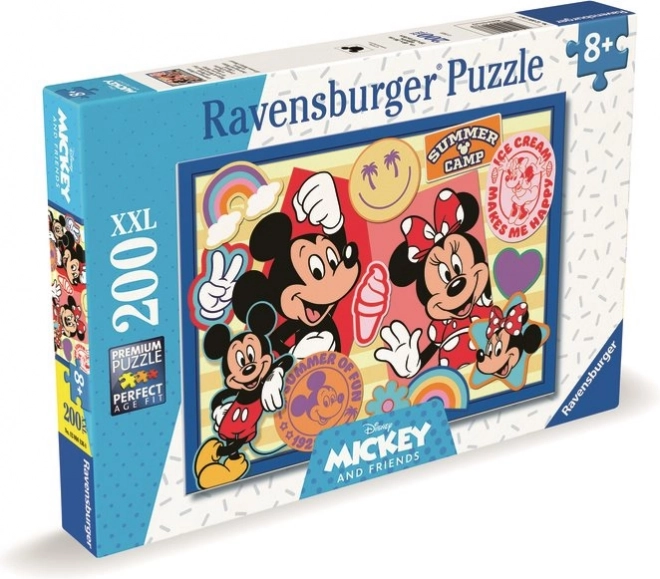 Ravensburger puzzle Mickey a Minnie na výlete XL 200 dielikov