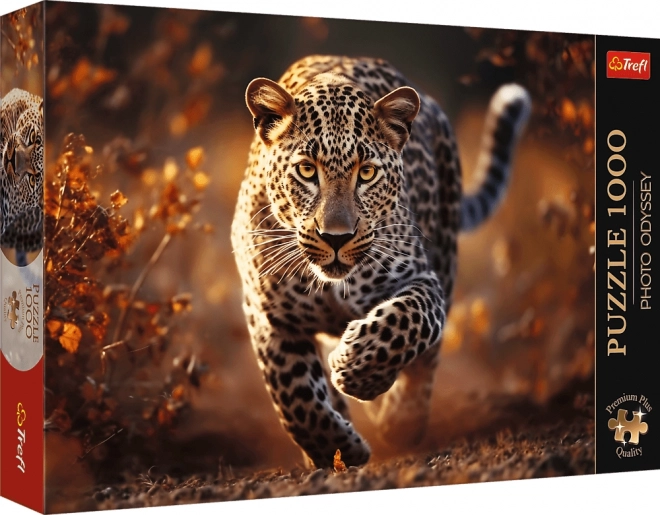 Puzzle 1000 dielikov - Premium Plus - Foto Odyssea - Divoký leopard