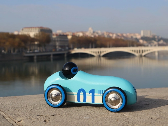 Vilac Drevené auto Old Sport tyrkysové