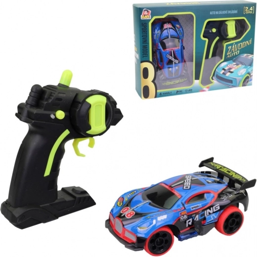 RC pretekárske auto 2,4 GHz 1:32 s LED, 13 cm