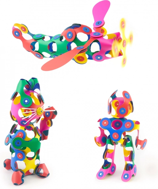 Magnetické kocky Clixo Super Rainbow, 60 prvkov