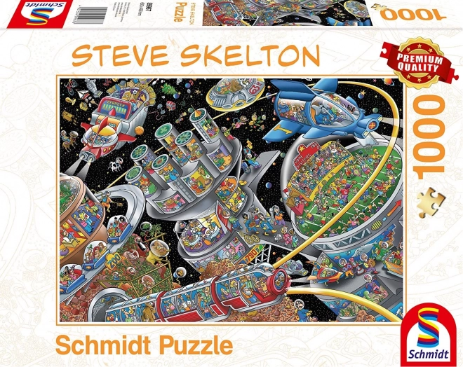 Puzzle vesmírna kolónia 1000 dielikov