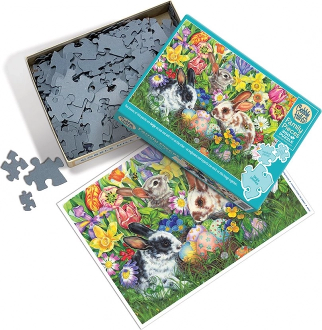 Rodinné puzzle Veľkonoční zajíčci