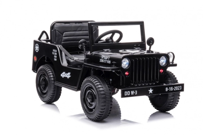 Auto na akumulátor čierne 4x4