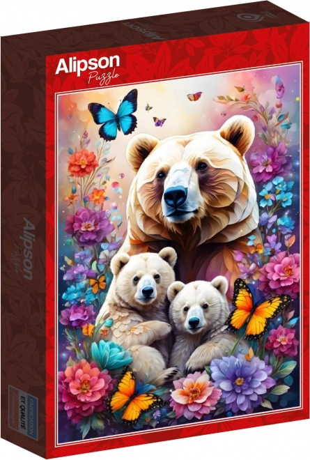 Puzzle Materská láska Medvede 1000 dielikov
