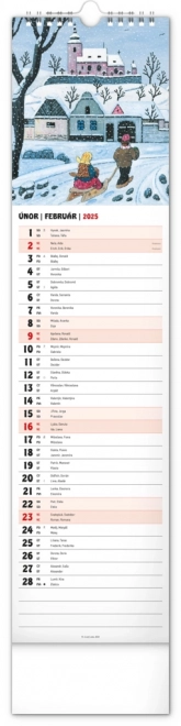Nástenný kalendár Josef Lada 2025