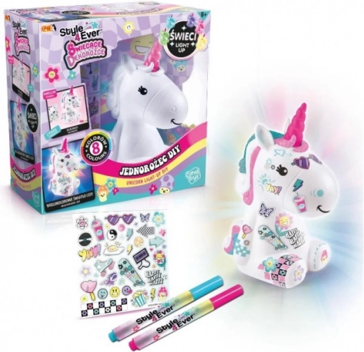 Svietiaca dekorácia - sada pre kutilov Unicorn