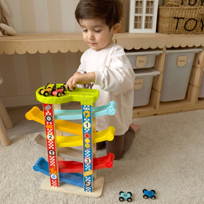 Tooky Toy Farebná šmýkačka pre autá