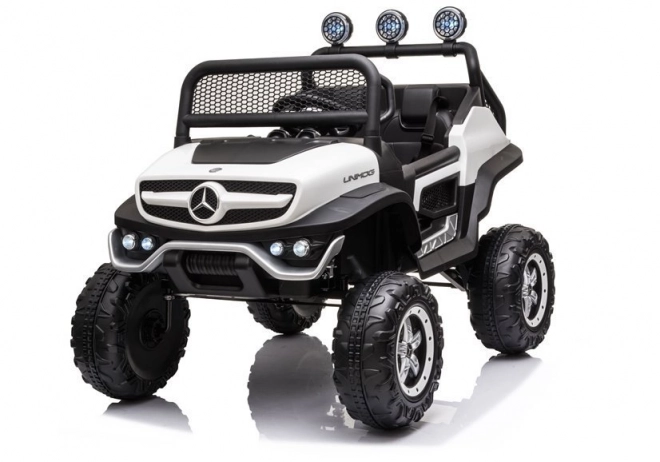 Detské Elektrické Auto Mercedes Unimog S Červené – Biela