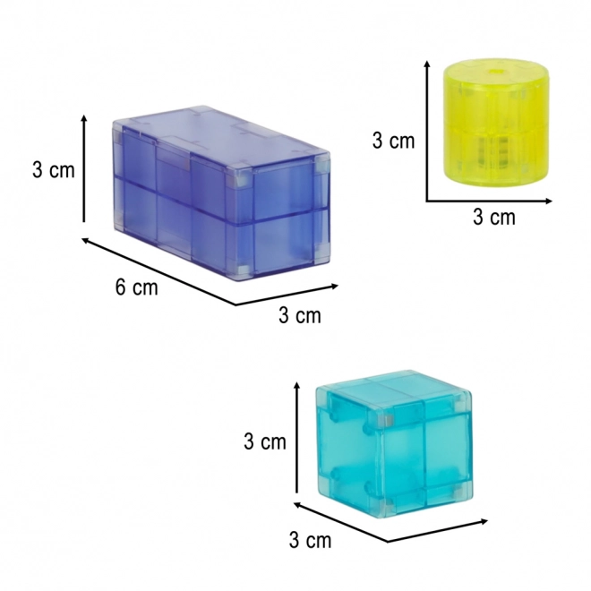 Svetelné magnetické stavebnice 134 dielov