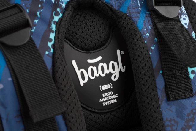 Školní set BAAGL Skate Struktury: Batoh, Penál, Sáček
