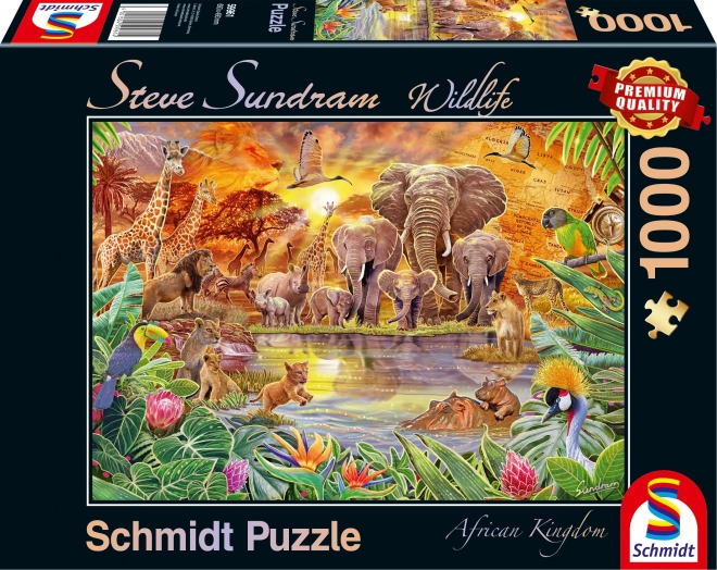 Puzzle Divoká príroda: Africké kráľovstvo 1000 dielikov